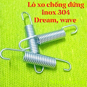 LÒ XO CHỐNG ĐỨNG DREAM - WAVE INOX 304 BÓNG SÁNG  1 cái