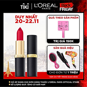 Son lì mịn môi L'Oreal Paris Color Riche Matte 3.7g