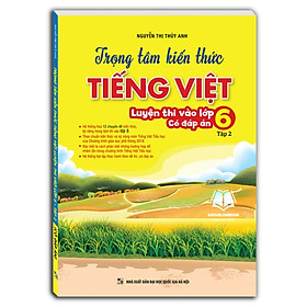 Hình ảnh Sách - Trọng tâm kiến thức tiếng việt (luyện thi vào lớp 6) tập 2 (có đáp án)