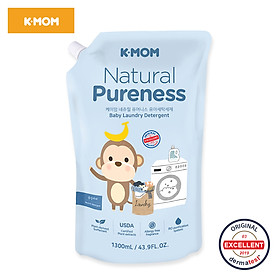 NƯỚC GIẶT ĐỒ SƠ SINH HỮU CƠ K-MOM HÀN QUỐC 1300ML 1700ML TẶNG 2 ZIPPER 15CM