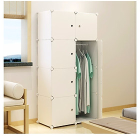Mua Tủ Nhựa Lắp Ghép Đa Năng 8 Ô Khung Trắng  Cửa Trắng