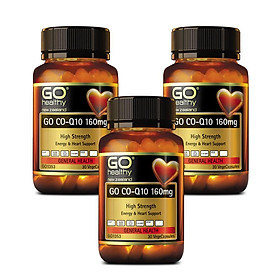 Combo 3 hộp viên uống bổ tim Go Co Q10 160mg- Giảm Nguy Cơ Tai Biến Tim Mạch