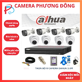Mua Bộ 8 Camera DAHUA quan sát ngoài trời chống trộm - Hàng Chính Hãng