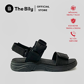 Hình ảnh Giày Sandal Nam The Bily Quai Ngang - Màu Đen BL03D