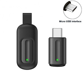 Máy phát hồng ngoại điện thoại mới cho bộ điều khiển điều khiển điều hòa điều hòa không khí hộp TV cho điện thoại thông minh Micro Type-C/Micro USB: Black Micro