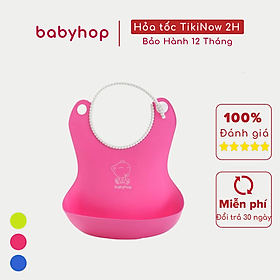 Yếm Ăn Bằng Nhựa Hình Gấu Babyhop Nm-401