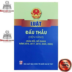 Hình ảnh Sách - Luật đấu thầu (hiện hành) (sửa đổi, bổ sung năm 2016, 2017, 2019, 2020, 2022)