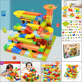 Đồ Chơi Lắp Ghép Cho Bé JigSaw Puzzle mẫu Cầu Trượt Thả Bi – Bộ Đồ Chơi Xếp Hình 206 mảnh ghép kích thích sáng tạo cho bé, món quà sinh nhật ý nghĩa