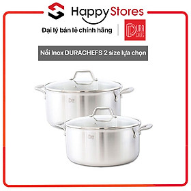 Nồi Inox DURACHEFS 2 size 7 lít và 9 lít - Hàng nhập khẩu