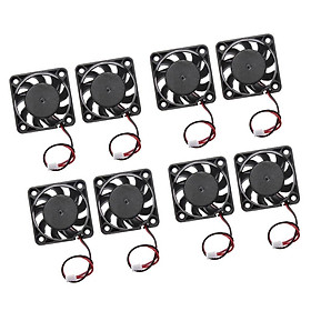 8pieces 12V Brushless 2Pin 40mm Mini 4cm Fan Silent Cooler Cooling Fan for PC