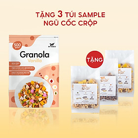 Granola Nhiều Hạt Vị Vani Thêm Viên Sữa Chua Sấy Befresco 500g - Ngũ Cốc Nướng Phồng Ăn Kiêng Dịu Ngọt Từ Mật Thốt