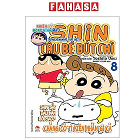 Sách - Shin - Cậu Bé Bút Chì - Phiên Bản Hoạt Hình Màu - Tập 8 - Để Mắt Đến Himawari Thật Mệt! (Tái Bản 2024)