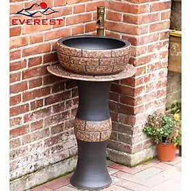 Mua Chậu sứ mỹ thuật chậu lavabo chậu có chân EVEREST EV-CĐC01