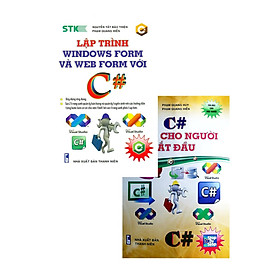 Download sách COMBO C# DÀNH CHO NGƯỜI BẮT ĐẦU + LẬP TRÌNH WINDOWS FORM VÀ WEBFORM VỚI C# (BỘ 2 CUỐN)