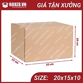 Mua 20x15x10 Combo 100 hộp Carton đóng gói hàng giá tại xưởng