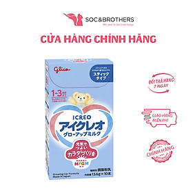Sữa Glico Icreo Follow Up Milk (Icreo số 1) 10 thanh/hộp, 13,6g/thanh