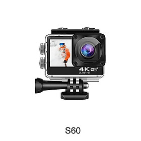 Camera hành động 4K WiFi Dưới nước Camera hành động chống nước 20MP Ultra HD 60FPS Quay video trên mũ bảo hiểm Màn hình cảm ứng EIS Sport Cam Màu sắc: S60