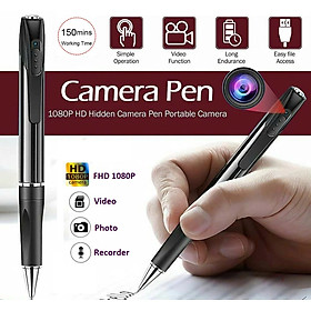 Bút Máy Camera FHD 1920x1080P 30fps 128GB Pin Li-Po Quay Phim Chụp Hình Cực Rõ Nét Kiêm Bút Ký Tên Lịch Lãm Tinh Tế