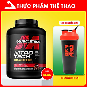 Sữa tăng cơ NITRO -TECH 100% WHEY GOLD Hộp 5lbs (2.27kg) - Hàng Chính Hãng MUSCLETECH USA - NHIỀU HƯƠNG VỊ - KÈM QUÀ TẶNG