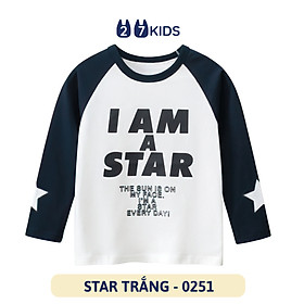 Áo thun dài tay bé trai 27Kids áo thu đông nam 100% Cotton cho trẻ từ 2