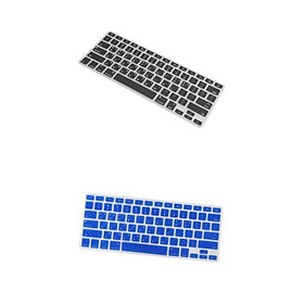 2xSilicone Soft Keyboard Skin Cover Anti-scratch for Macbook Pro 13