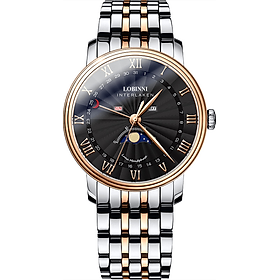 Đồng hồ nam chính hãng LOBINNI L3604-5 Hàng mới 100% ,Kính sapphire ,chống xước ,Chống nước 30m,mặt đen dây kim loại ,vỏ máy làm bằng thép không gỉ 316L, Máy điện tử (Quartz) ,Bảo Hành 24 Tháng,thiết kế đơn giản ,trẻ trung và sang trọng