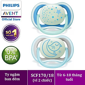 Núm ty ban đêm Philips Avent cho trẻ từ 6-18 tháng tuổi 376.21