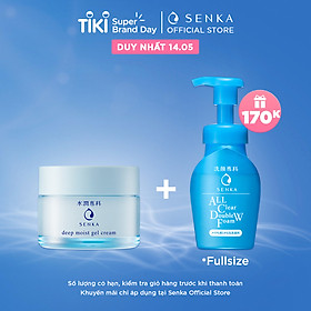 Mặt Nạ Ngủ Cấp Ẩm Chuyên Sâu Dạng Gel Senka Deep Moist Gel Cream 50g