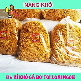 Sỉ 5 Kí Khô Gà Bơ Tỏi Loại 1  Giòn Ngon - Đậm Vị  Nàng Khô