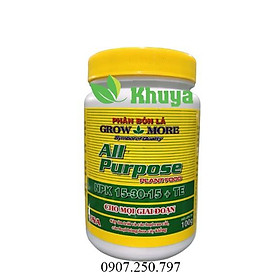 Phân bón lá GrowMore NPK 15-30-15 + TE 100gr All Purpose Plant Food