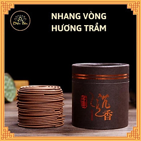 1 hộp 48 khoanh Nhang trầm vòng hương thảo mộc thơm đặc biệt - tặng cắm hương