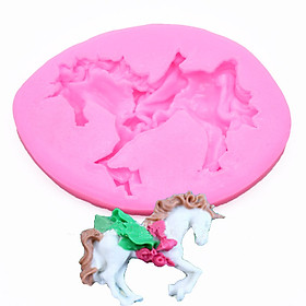Khuôn Silicone Làm Socola / Bánh Hình Unicorn