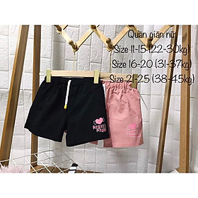 Quần short đũi bé gái size 18-35 kg