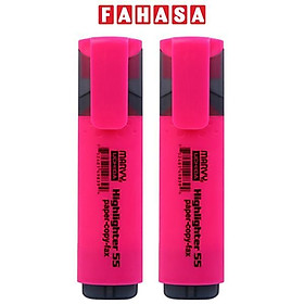 Vỉ 2 Bút Dạ Quang - Marvy HL55 - Fluorescent Pink