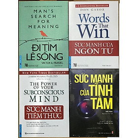 Combo Đi tìm lẽ sống + Sức mạnh của tĩnh tâm + Sức mạnh của ngôn từ + Sức mạnh tiềm thức