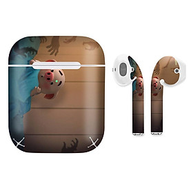 Mua Miếng dán skin chống bẩn cho tai nghe AirPods in hình Heo con dễ thương - HEO2k19 - 038 (bản không dây 1 và 2)