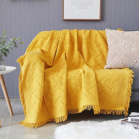 Mua Thảm Phủ Sofa Lưới Dệt Màu Vàng Nổi Bật