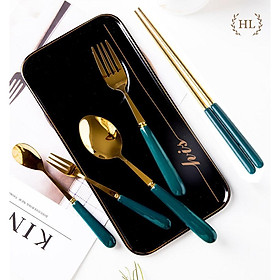 Mua ĐŨA - SÚP - NĨA CÁN SỨ PHONG CÁCH TÂN CỔ ĐIỂN HOME LUXURY DECOR xanh cổ vịt