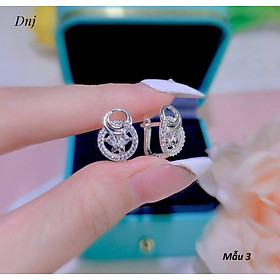 Bông tai nữ chất liệu bạc ta cao cấp MS15r