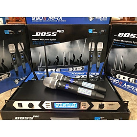 Mua Micro không dây BOSS PRO 990II MAX hàng chuẩn 4 râu- hát karaoke - chất lượng âm thanh chân thực bảo hành 12 tháng
