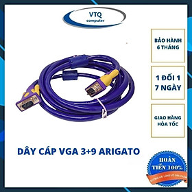 Mua Dây VGA arigato lõi đồng 3m hàng chuẩn 3+9 ARIGATO chất lượng cao-cáp 2 đầu VGA đực xịn tốt chống nhiễu