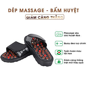 Dép Massage Chân Đi Trong Nhà Kết Hợp Bấm Huyệt Thư Giãn Giảm Căng Thẳng