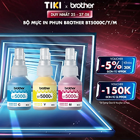 Bộ mực in phun Brother BT5000C/Y/M - Hàng chính hãng