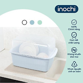 Kệ chén bát Inochi- Tokyo (có nắp) màu Trắng ngọc/Xanh nhạt/Xanh bạc hà