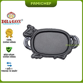 Mua Chảo gang chống dính có đế nhựa làm bò bít tết Dragon D055