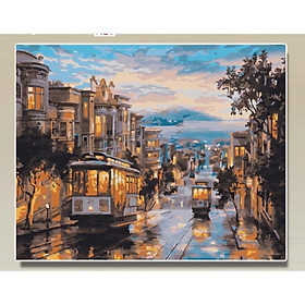 Mua (Có sẵn) Tranh tự tô màu sơn dầu số hoá -Phong cảnh