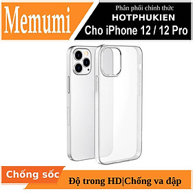 Ốp lưng cho iPhone 12 Pro / iPhone 12 6.1 inch chống sốc siêu mỏng 1mm Hiệu Memumi Glitter Độ trong tuyệt đối, chống trầy xước, chống ố vàng, tản nhiệt tốt - Hàng nhập khẩu