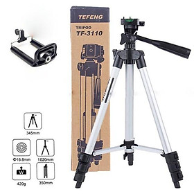 Giá đỡ 3 chân máy chụp ảnh Tripod TF-3110 + Miếng kẹp điện thoại