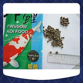 Combo 2 túi thức ăn tăng màu cao cấp cho cá Koi Bright Color Koi và Fwusow Koi Food LONG THÀNH CÁ CẢNH