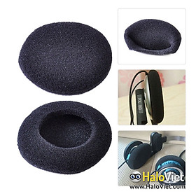 Mút bông bọc đệm tai nghe chụp tai / trùm đầu / Headphone / Over Ear 60mm (1 cặp) - Giúp êm tai, lọc âm & tăng âm bass